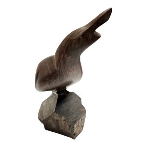 Ironwood Hand Carved Quail Statue